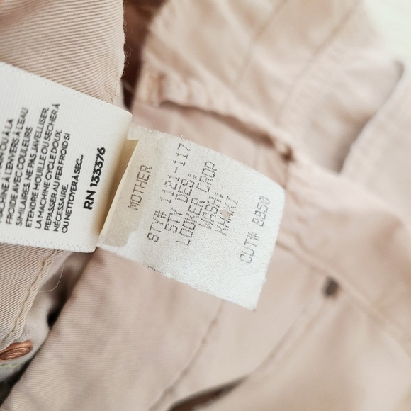 MOTHER the looker crop twill pants Cruel Summer Khaki size 27 - Picture 6 of 8